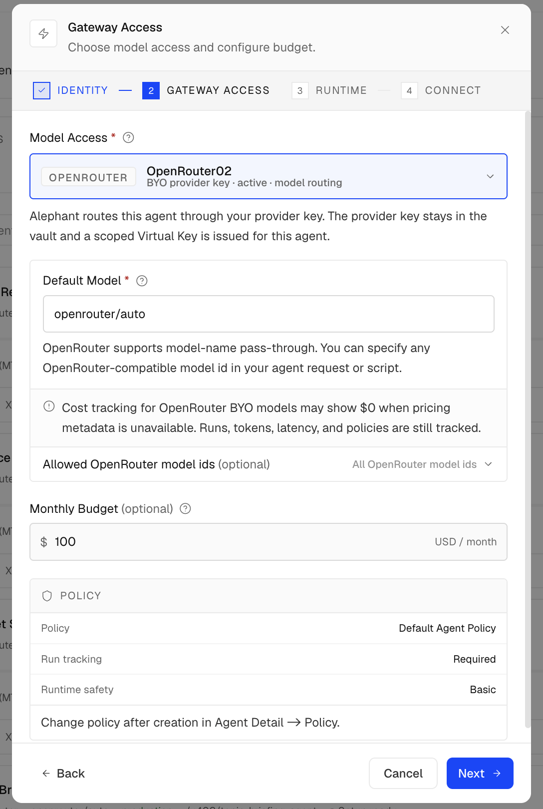 Configure Gateway Access for a Workflow Agent