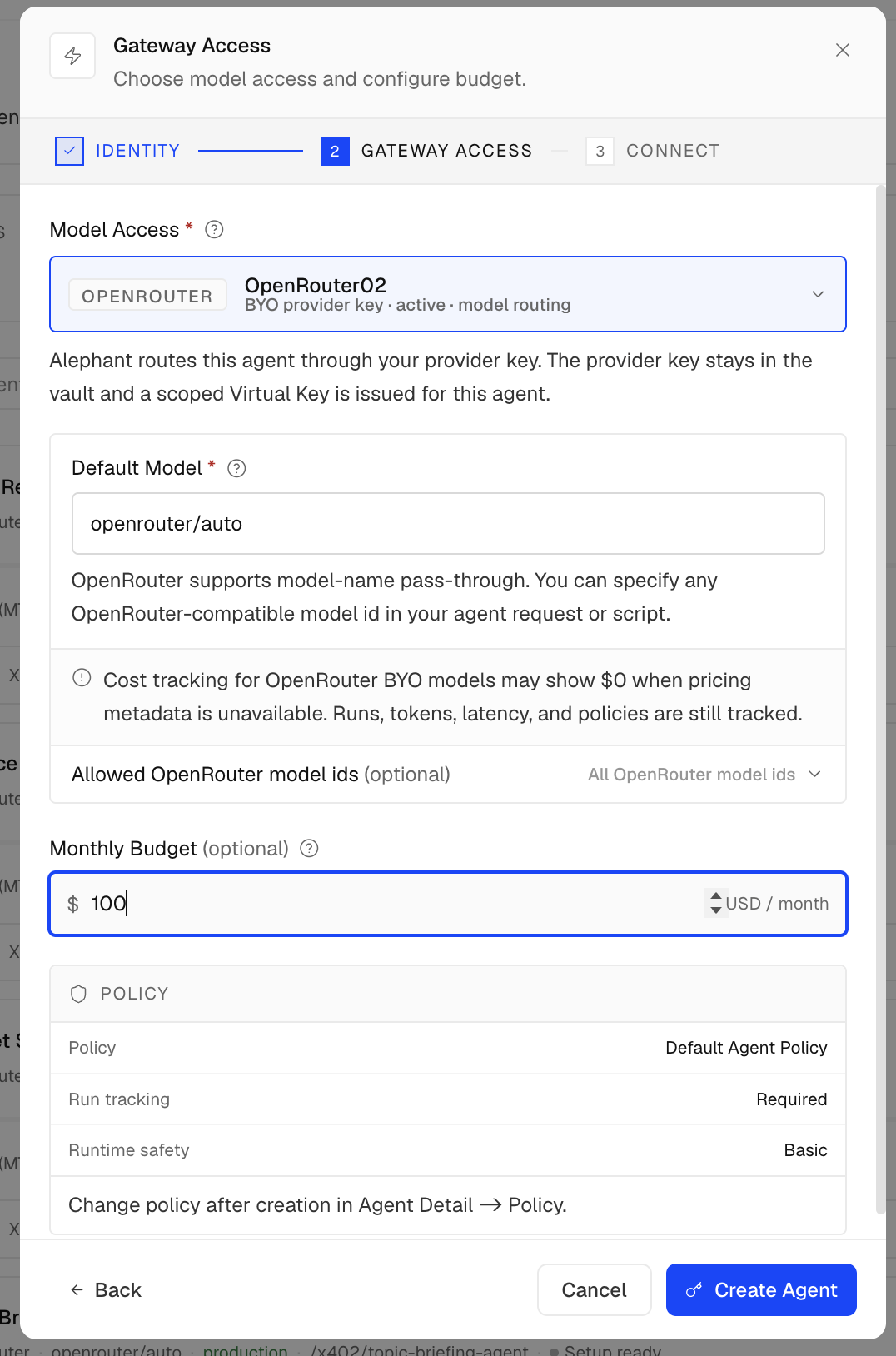 Configure Gateway Access for an AI Agent