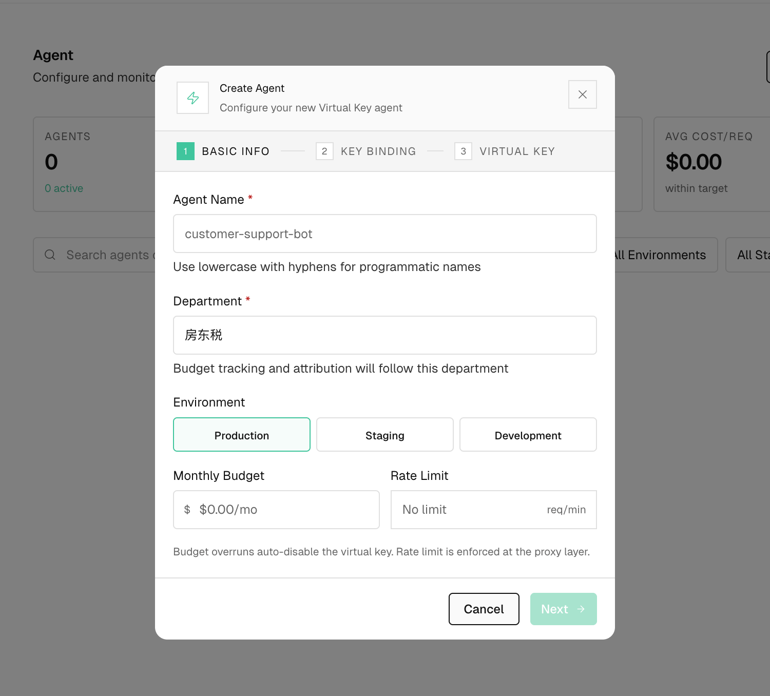 Create an Agent