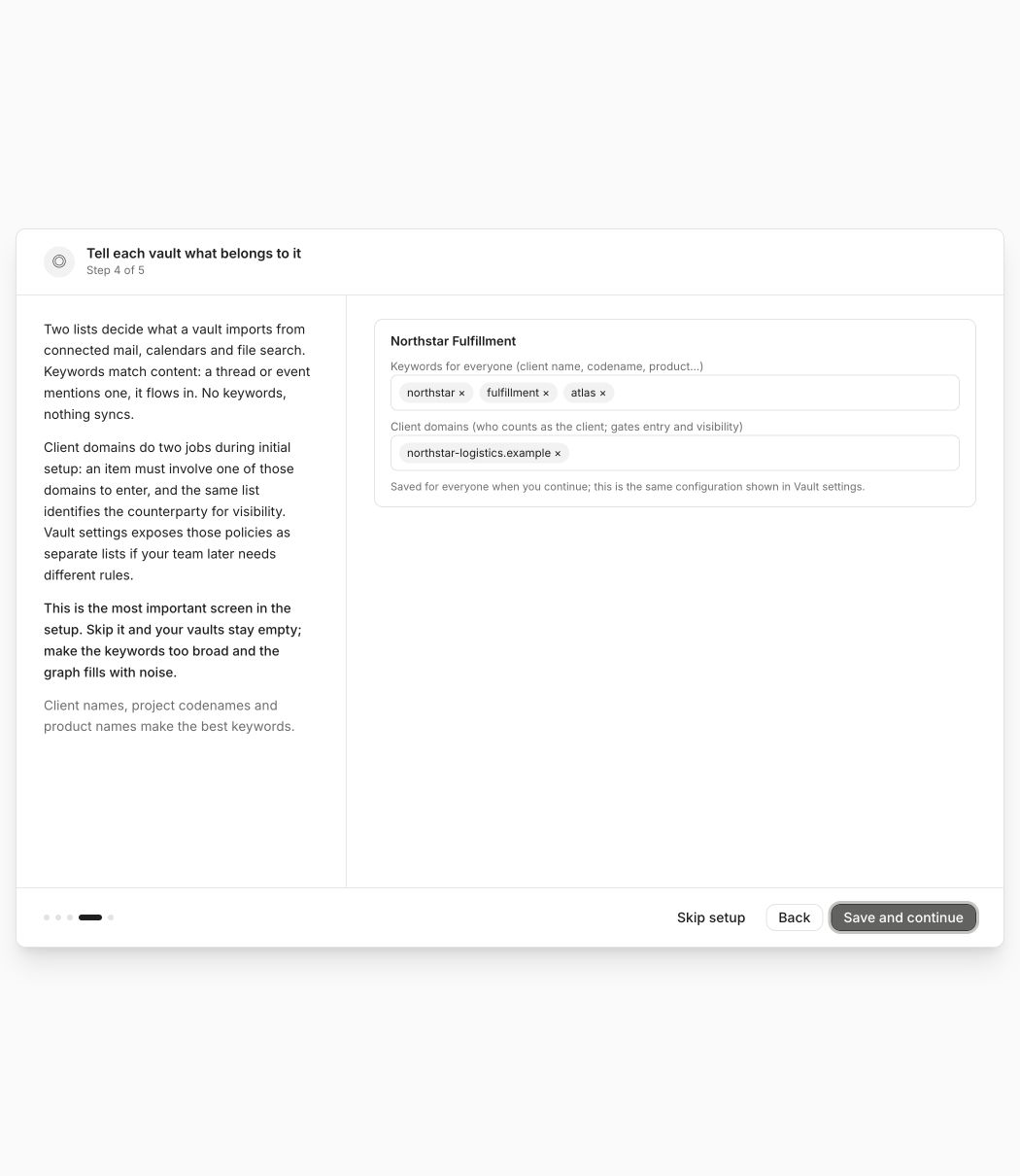 Review routing rules and exact source selections before starting ingestion