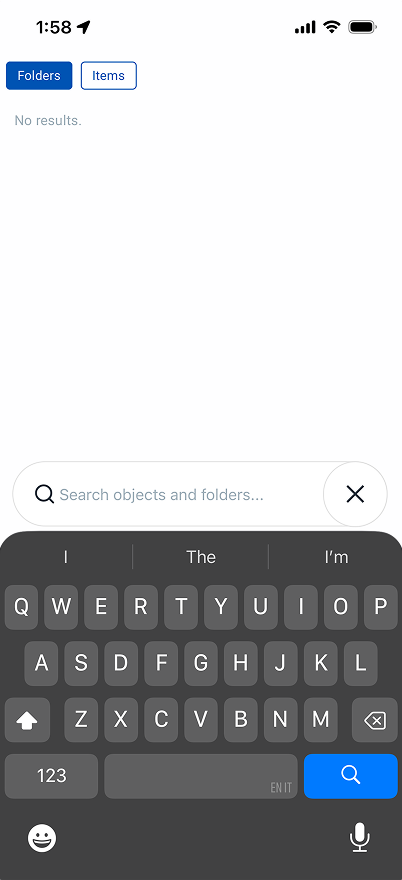 Search bar view