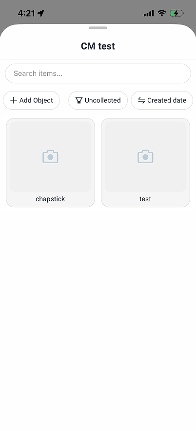 Search bar view