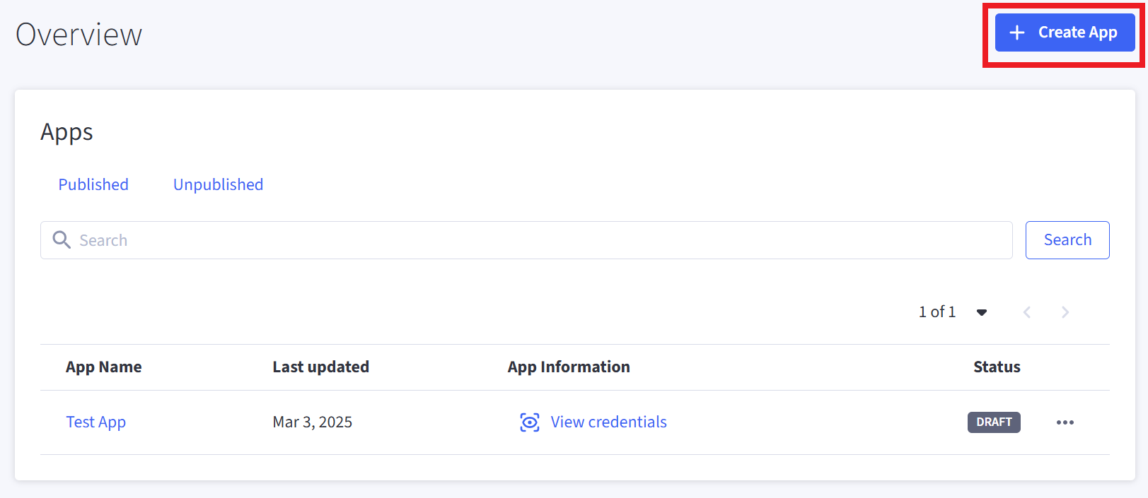 Create an App