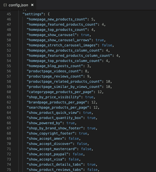 config.json example