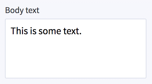 Text setting