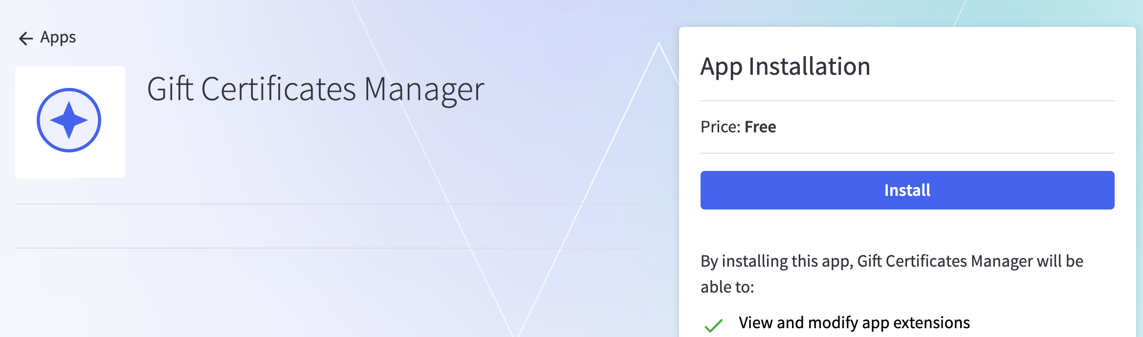 Install app