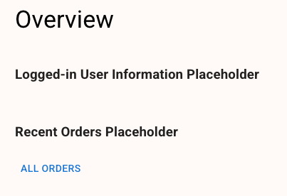 All Orders link