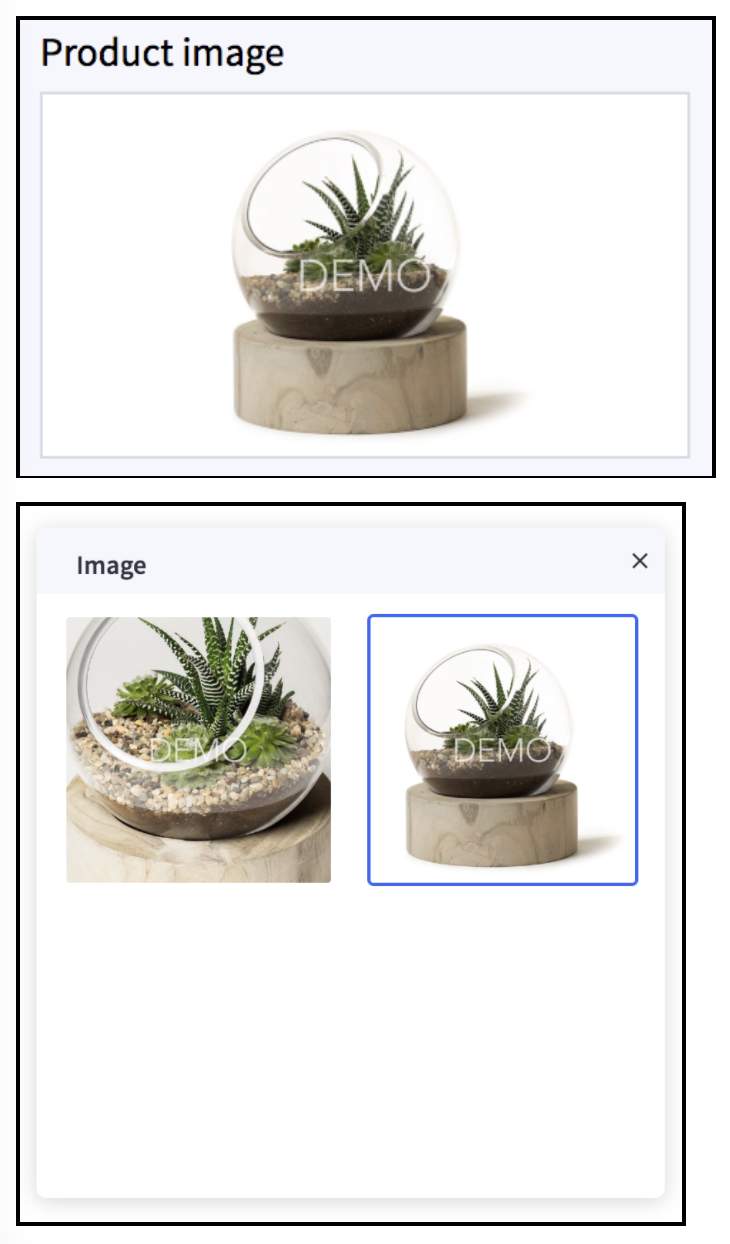 Product Image setting