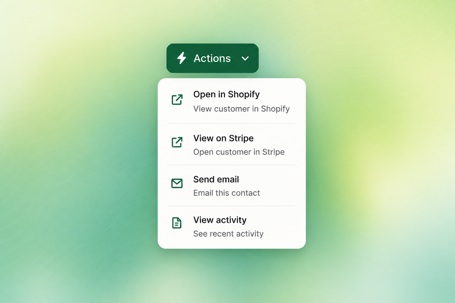 Action links