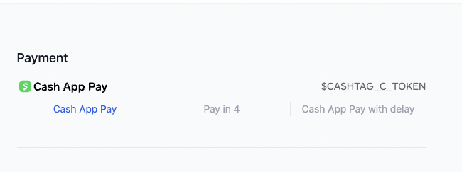 Cashtag token