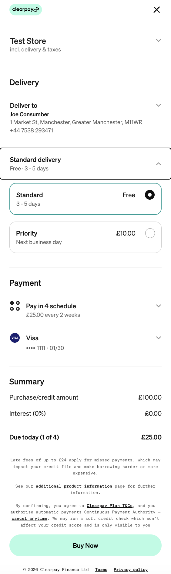 Integrated shipping flow