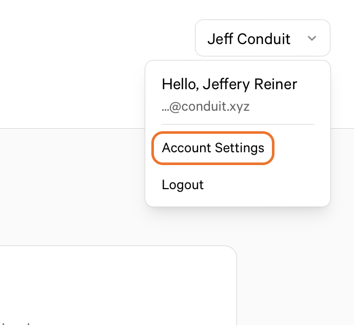 Account Settings
