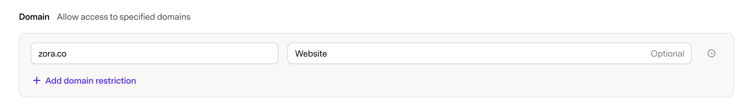 Access Domain