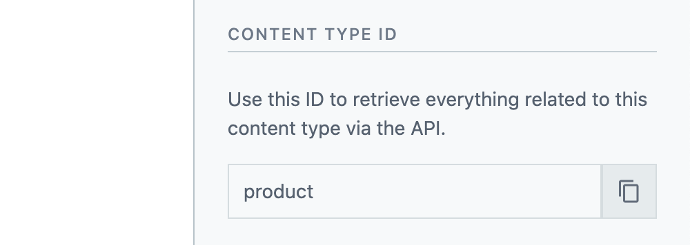 a content type's id