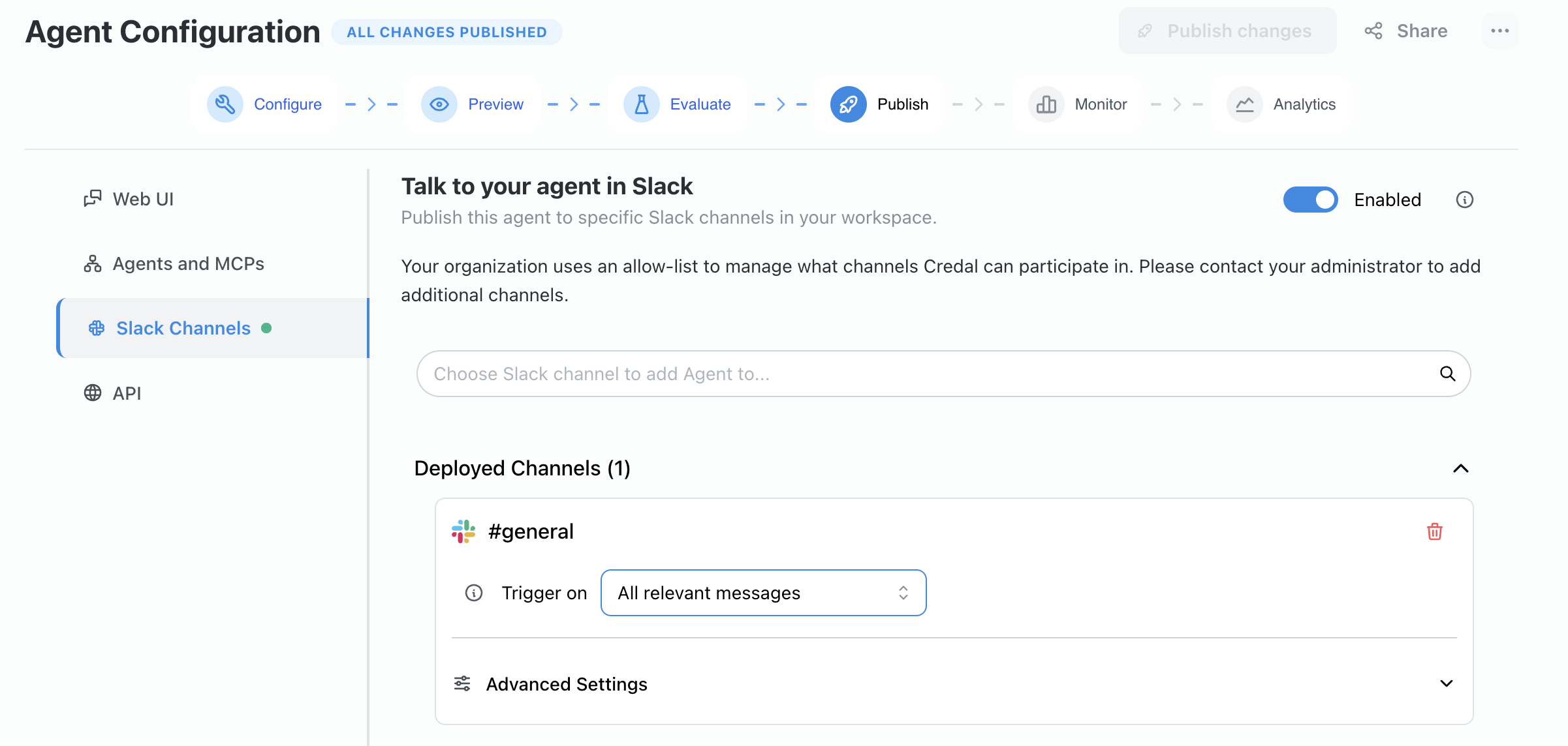 Deployed in Slack