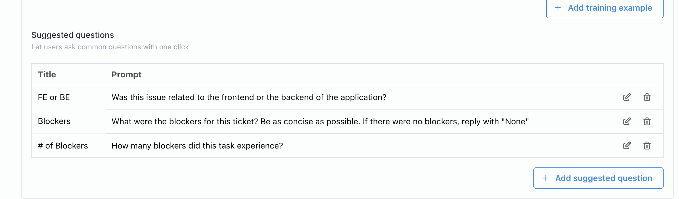 Example prompts for counting and analyzing Jira ticket blockers