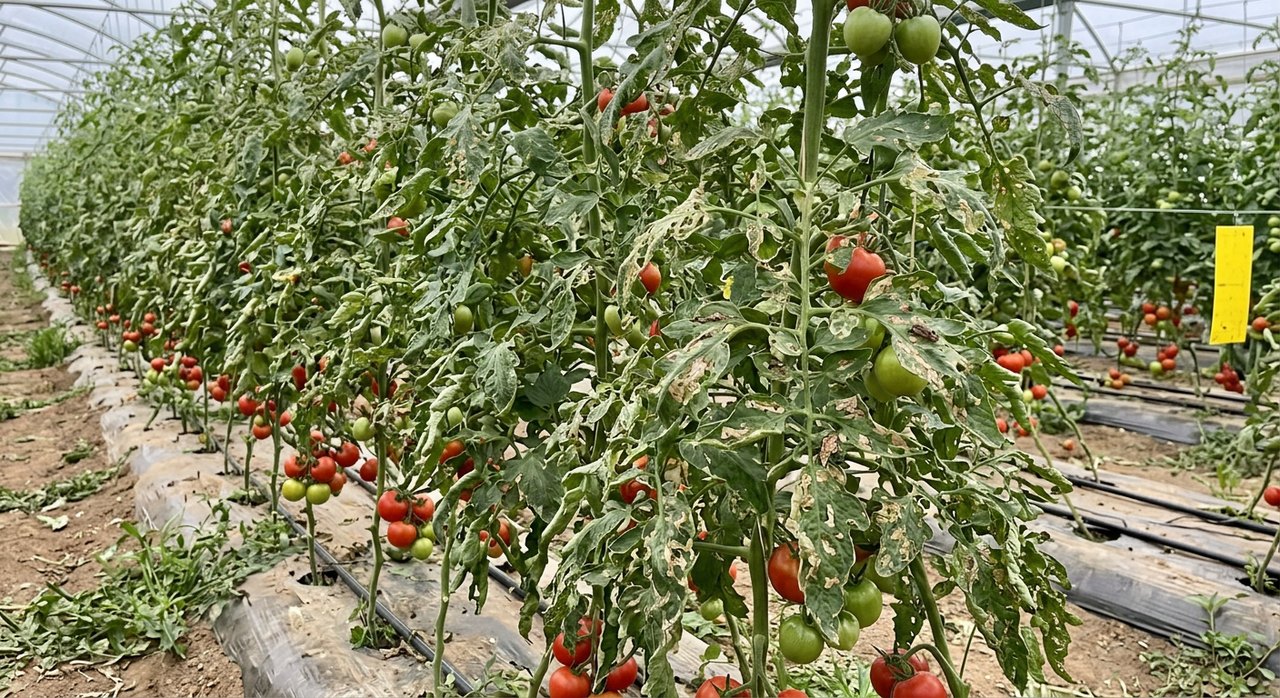 Synthetic crop-disease detection image