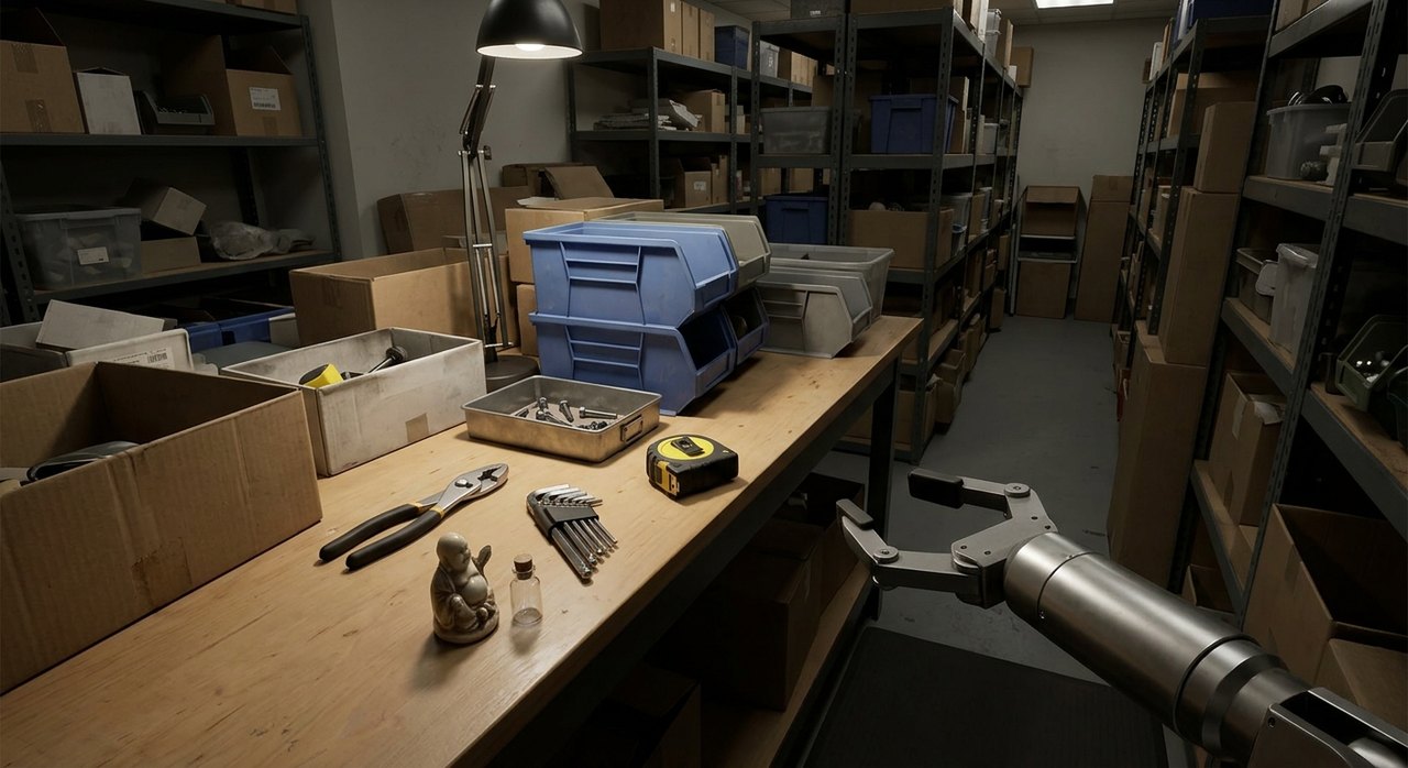 Egocentric humanoid robot scene-understanding image