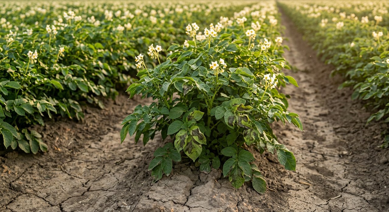 Synthetic crop-disease detection image