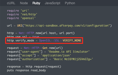 Ruby Code Samples
