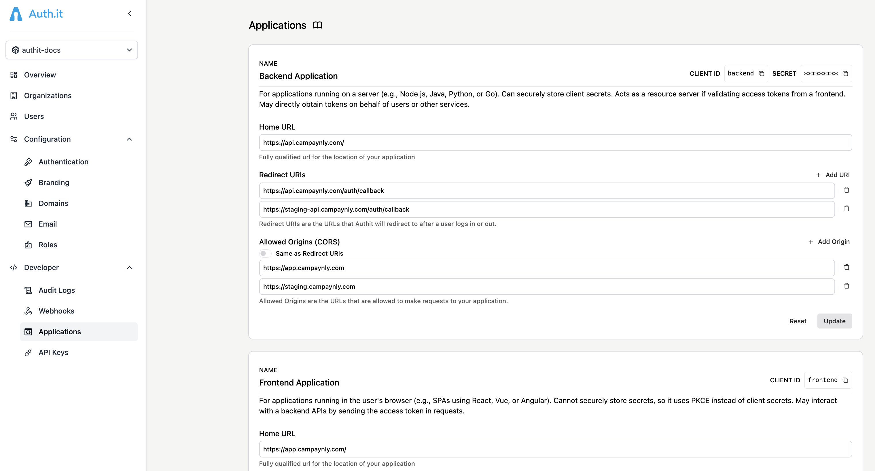 Applications