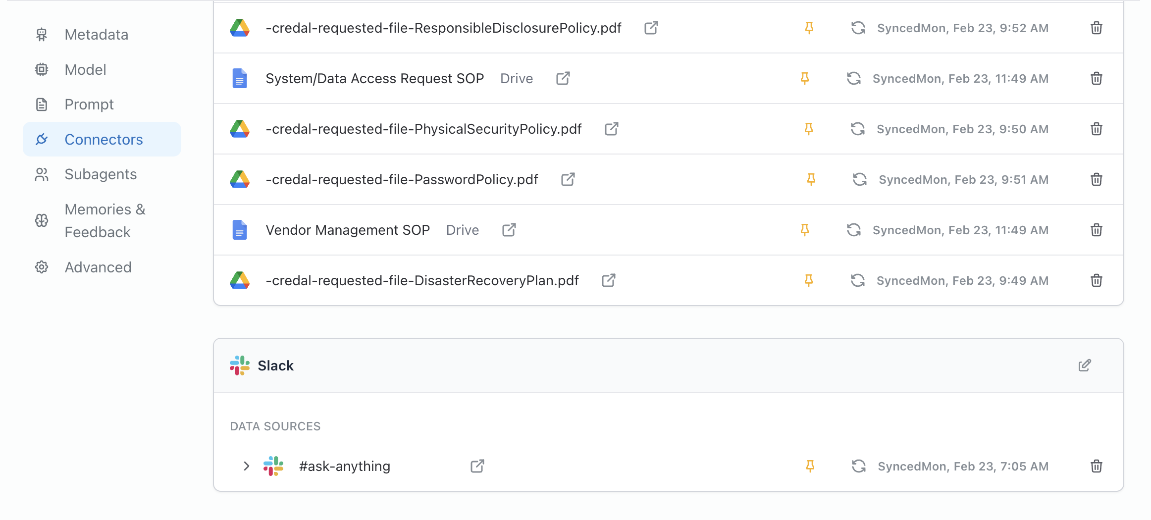 Data sources