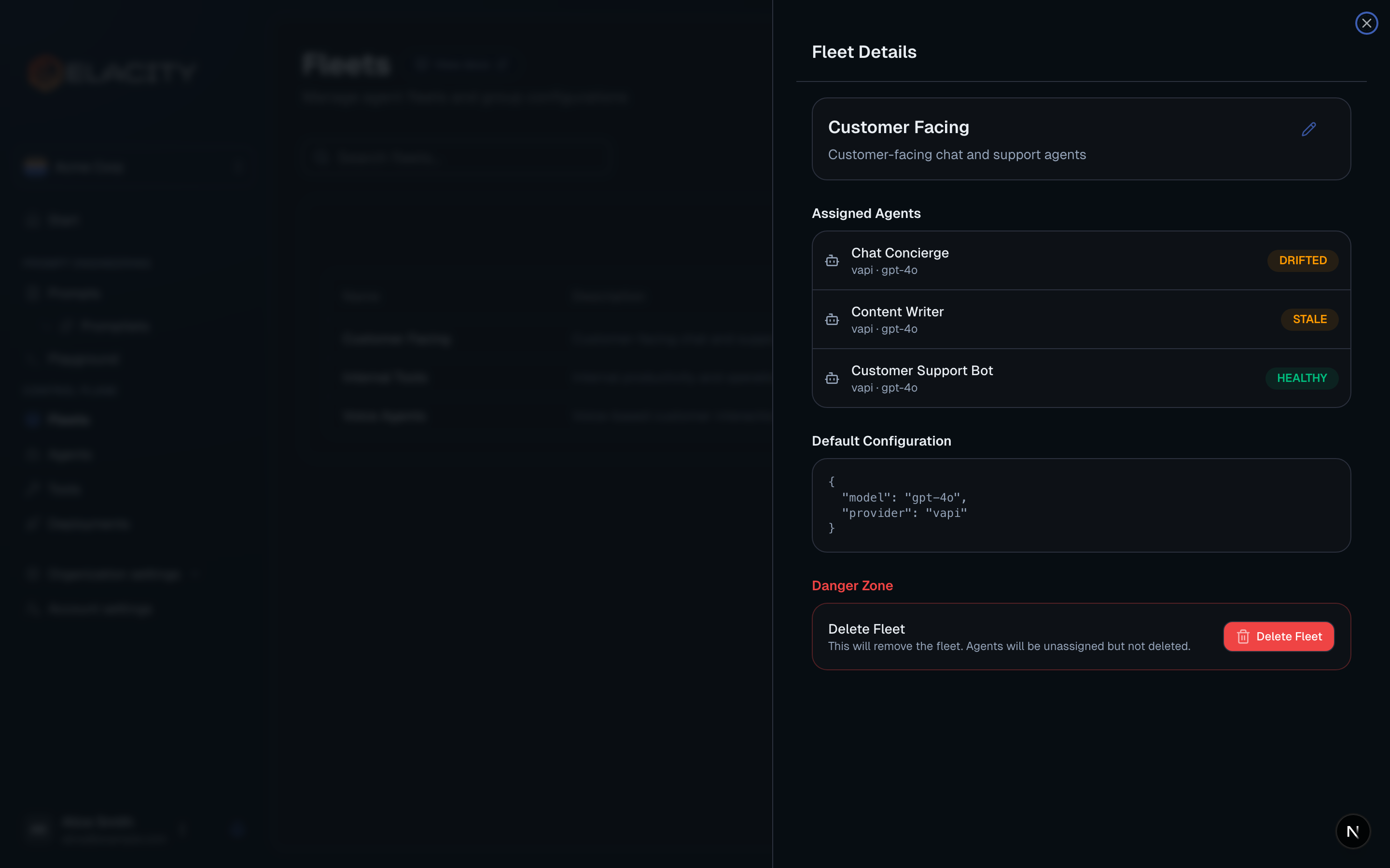Configure fleet defaults