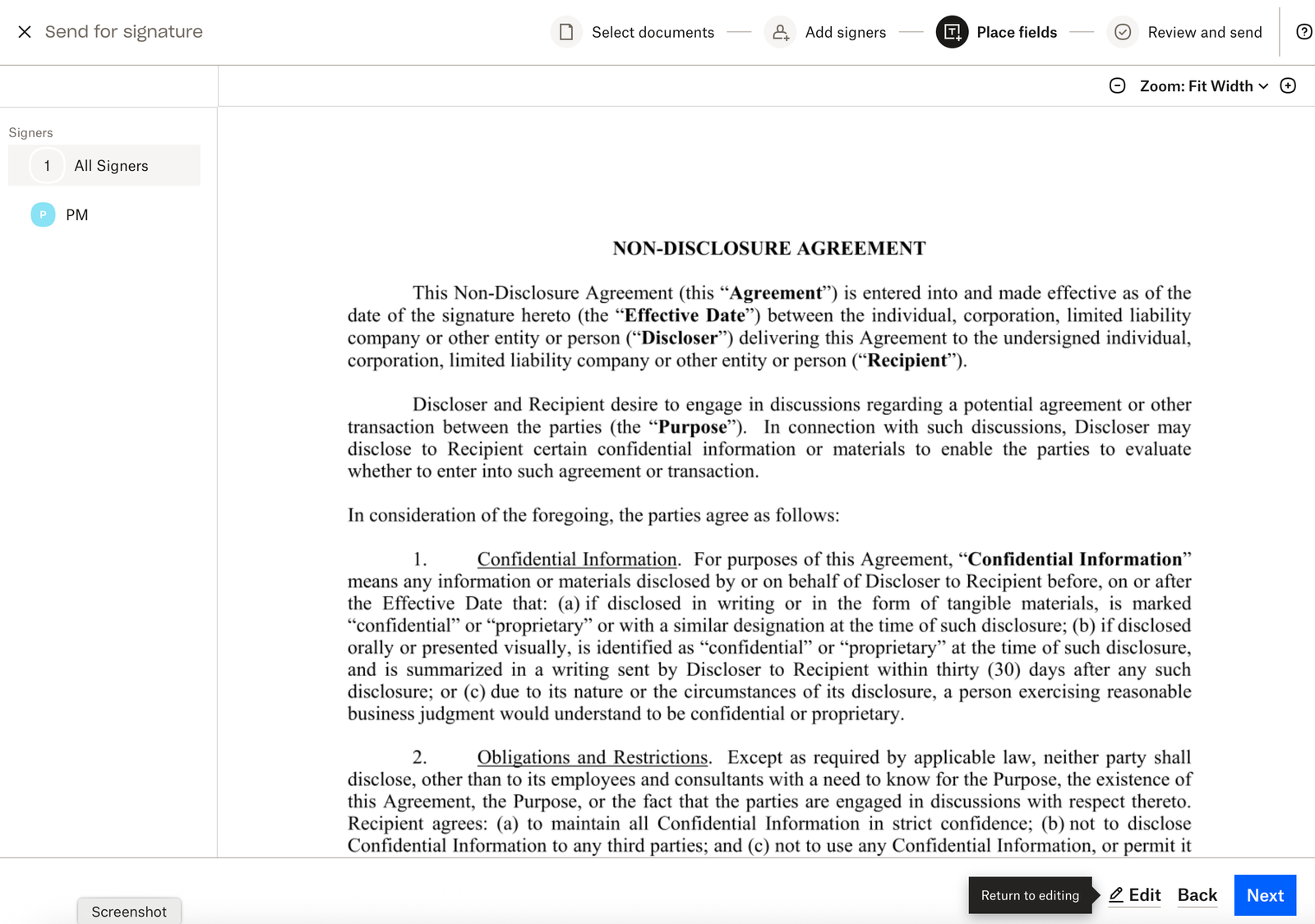 Current signer app