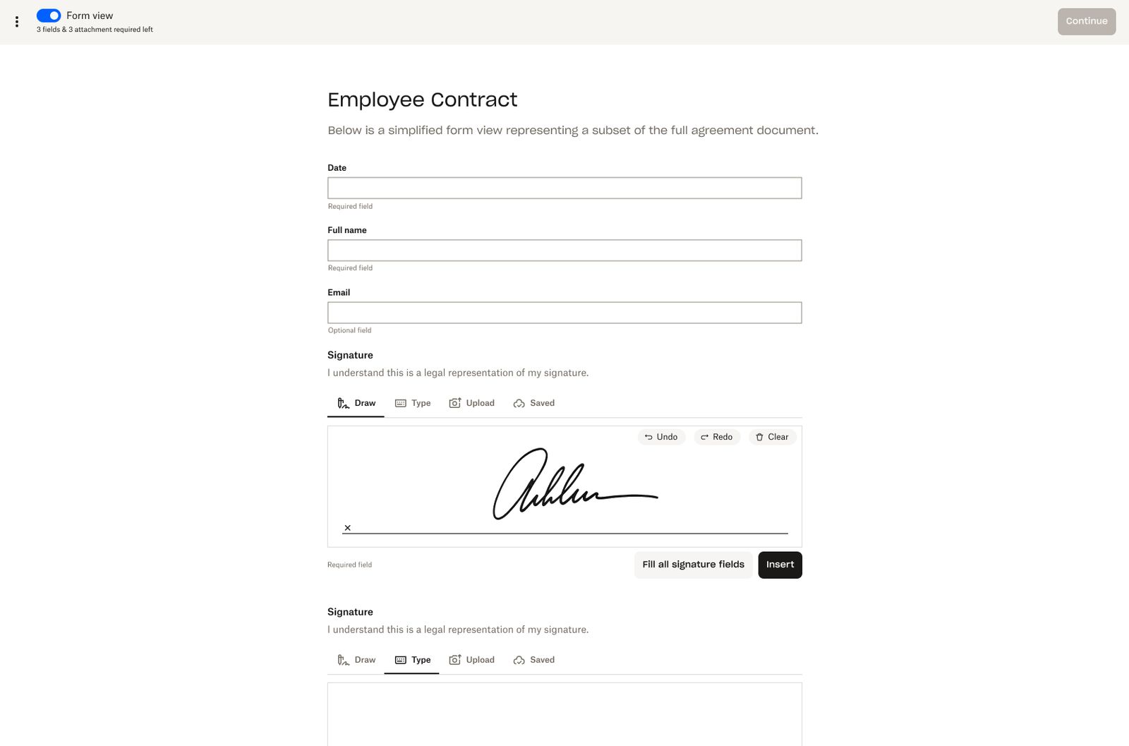 Updated signer app