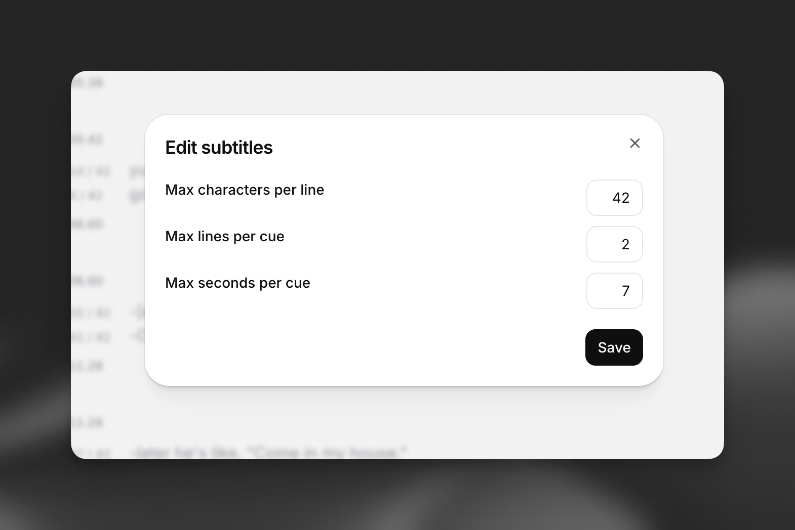 Edit rules