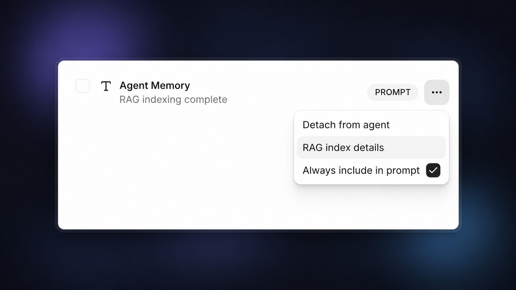 Document usage mode options in the knowledge base