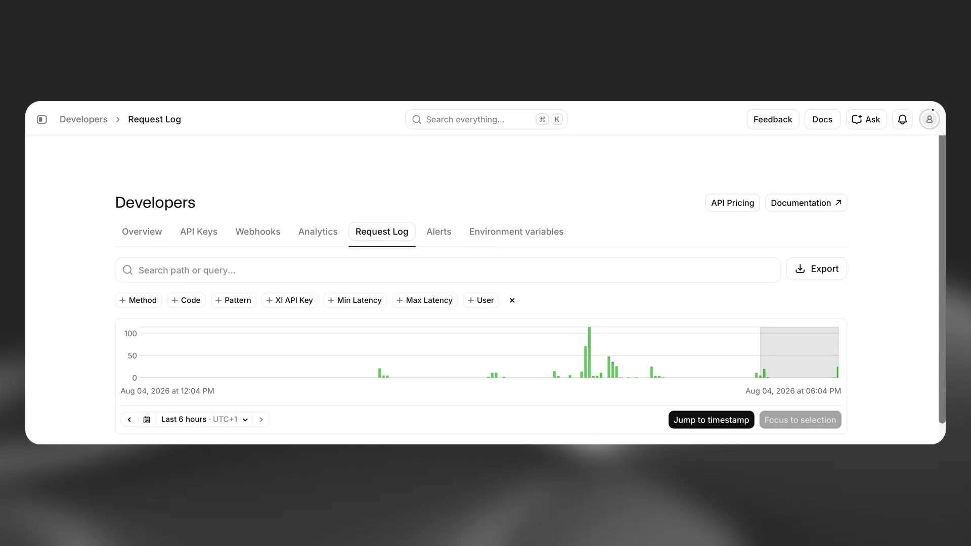 Request Log