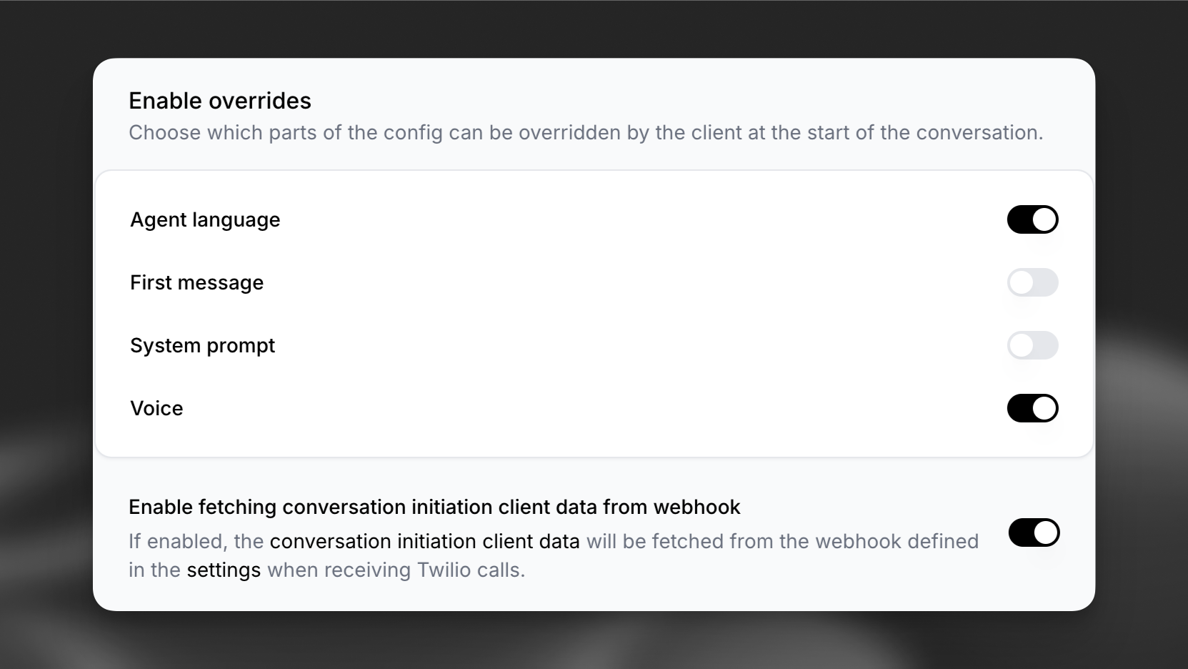 Enable webhook