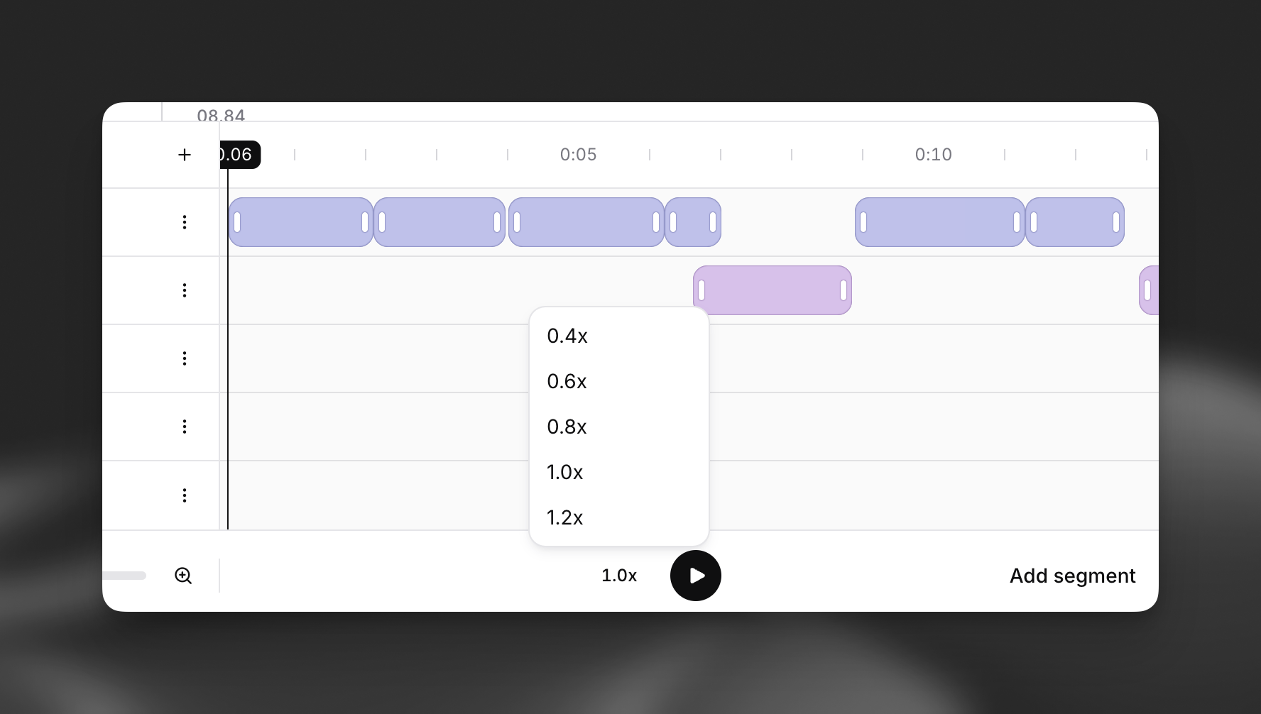 Playback speed