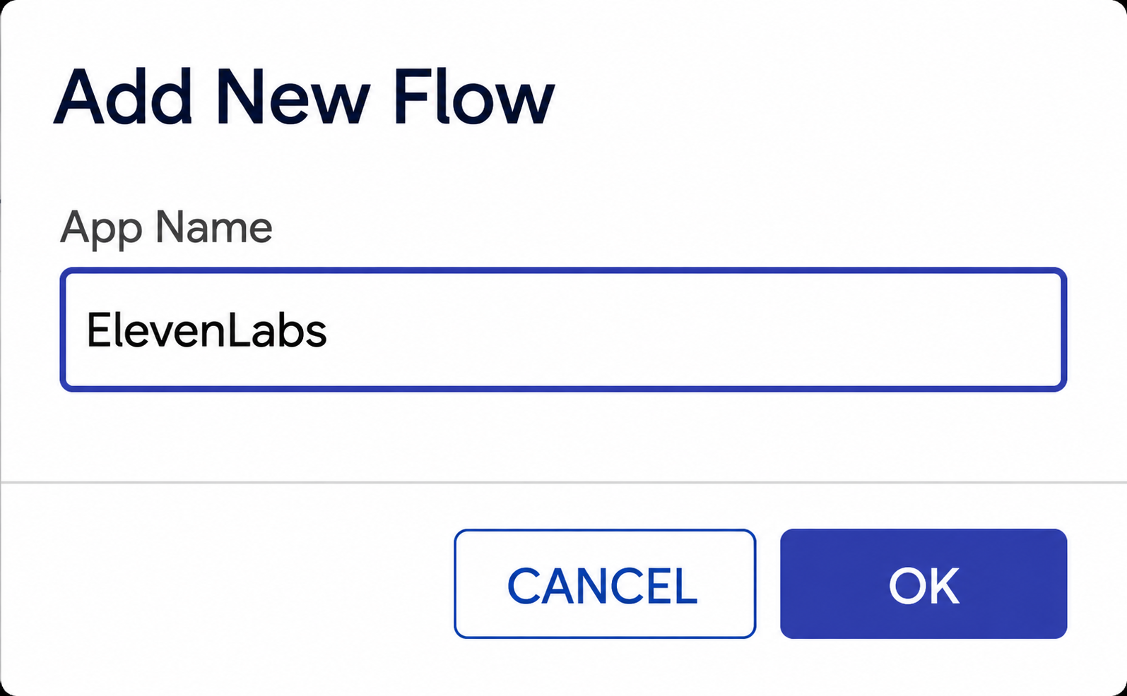 Exotel: Add New Flow dialog