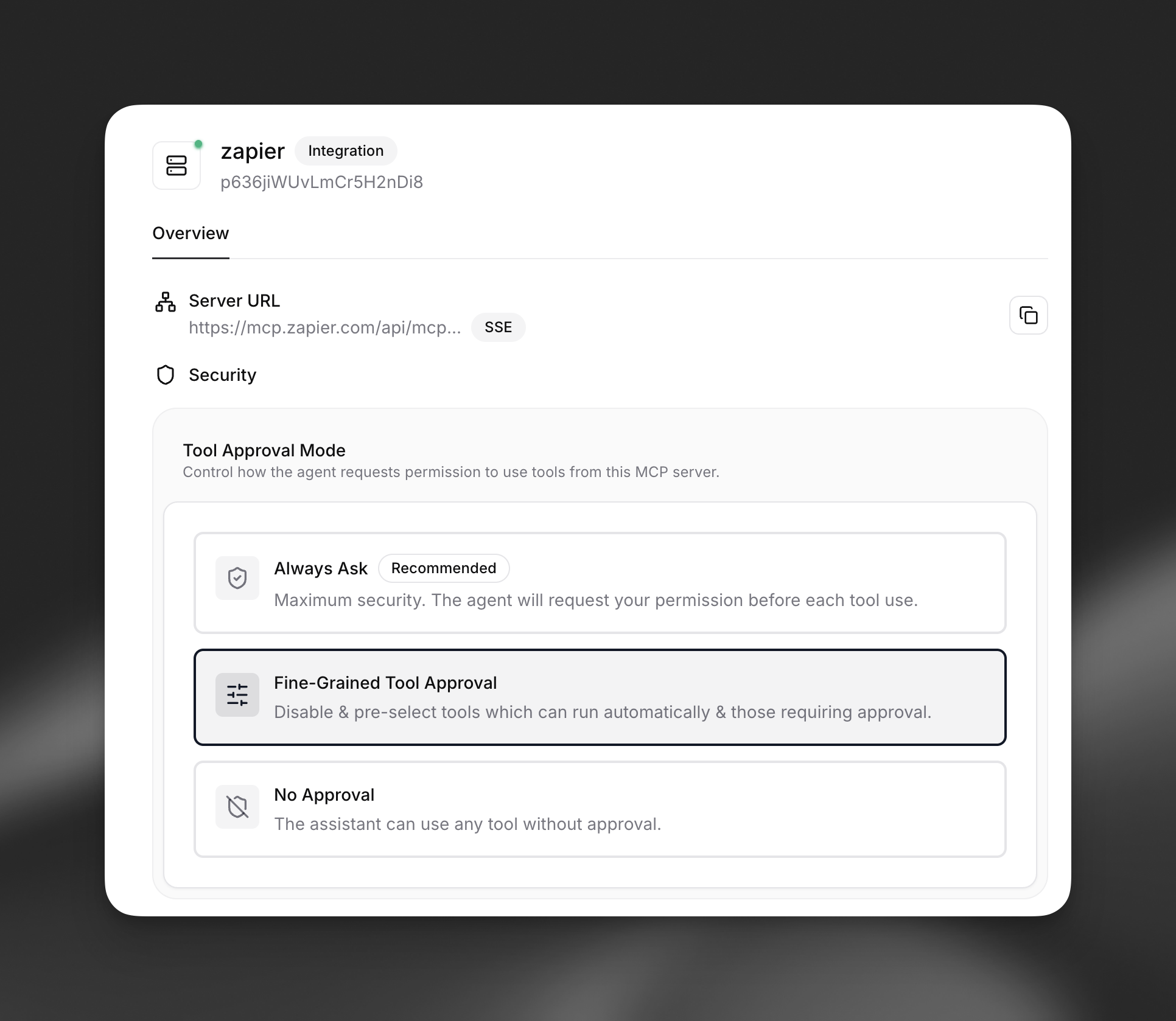 Configuración del modo de aprobación de herramientas