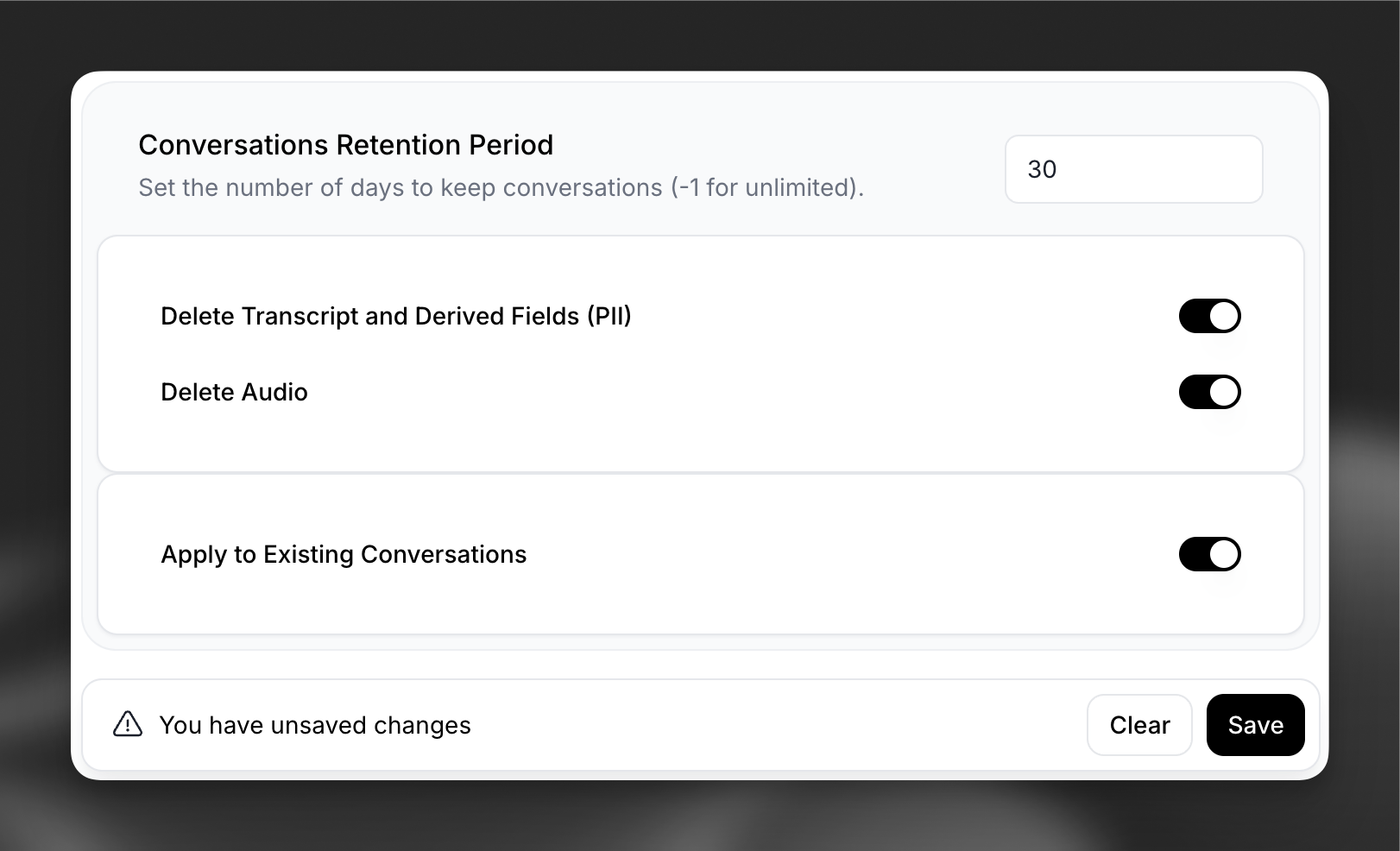 Enable overrides