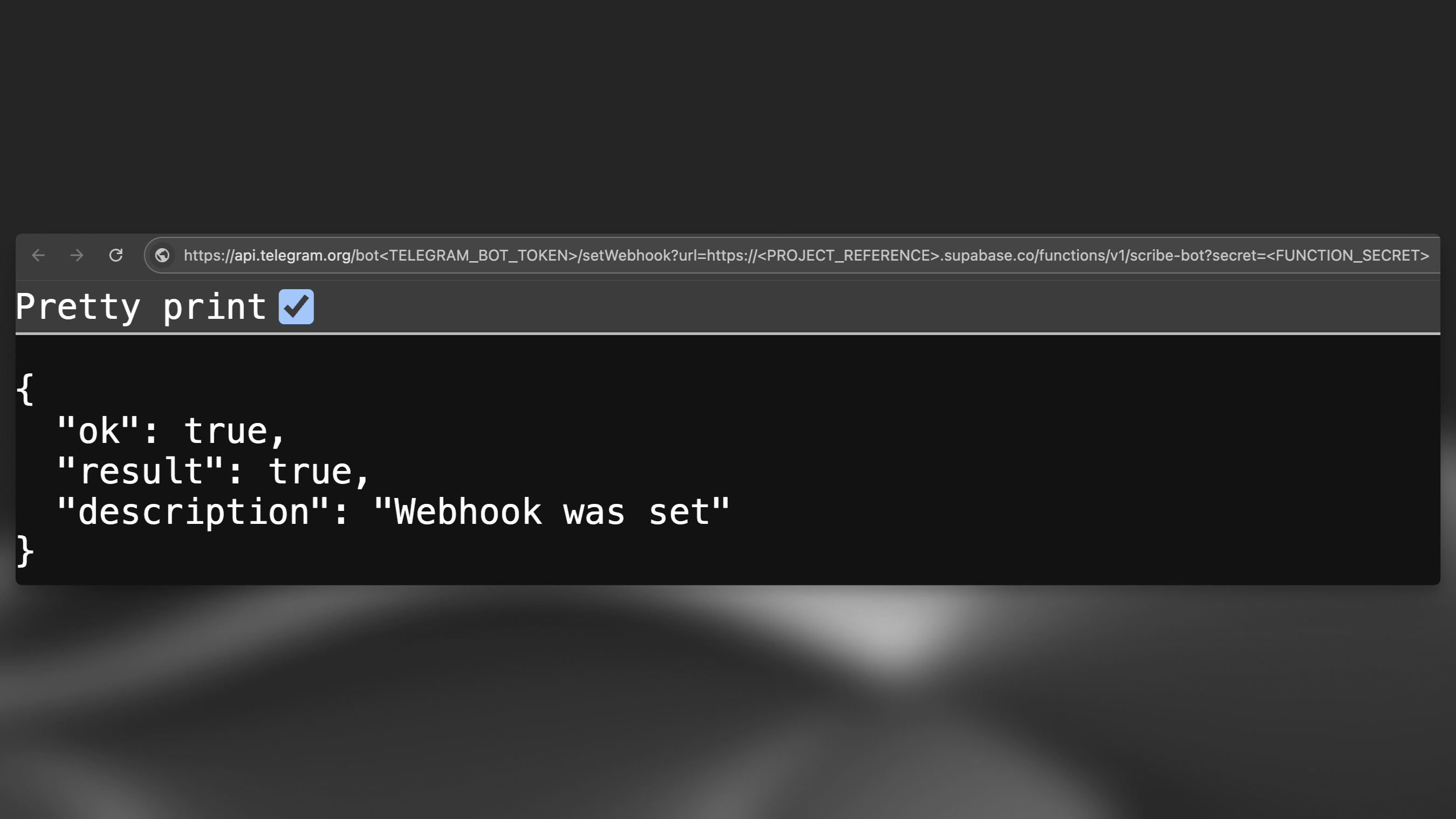 webhookを設定
