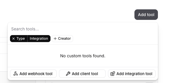 Add integration tool