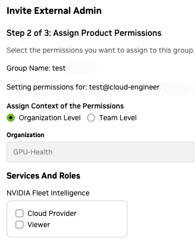 Creating a new Delegated External Group step 2.