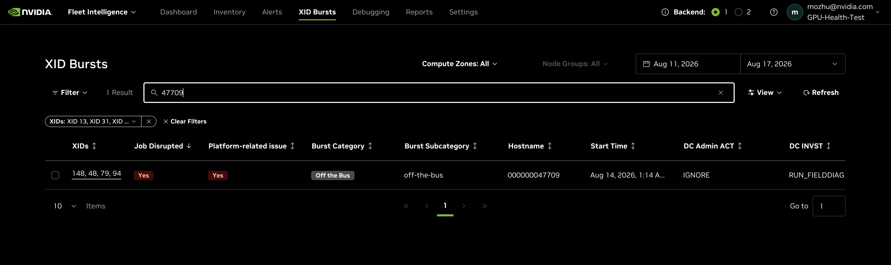 Hostname search.