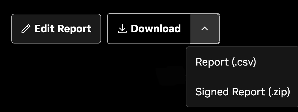 Downloading a Signed Report.