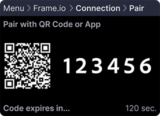 示例 QR 代码展示