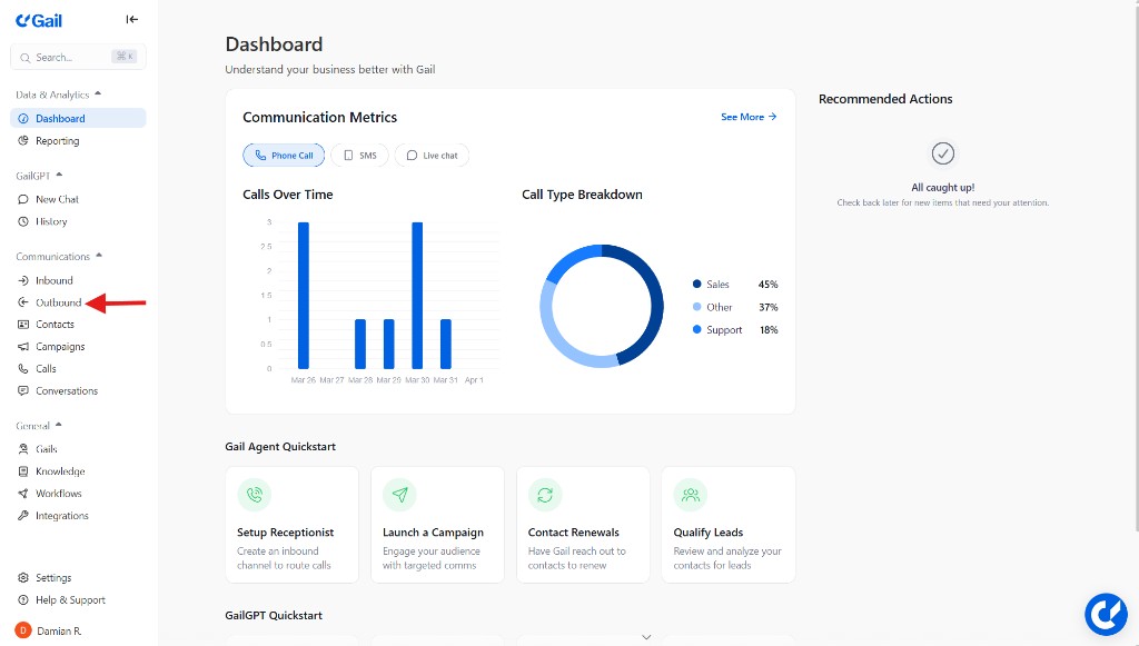 Outbound Sidebar