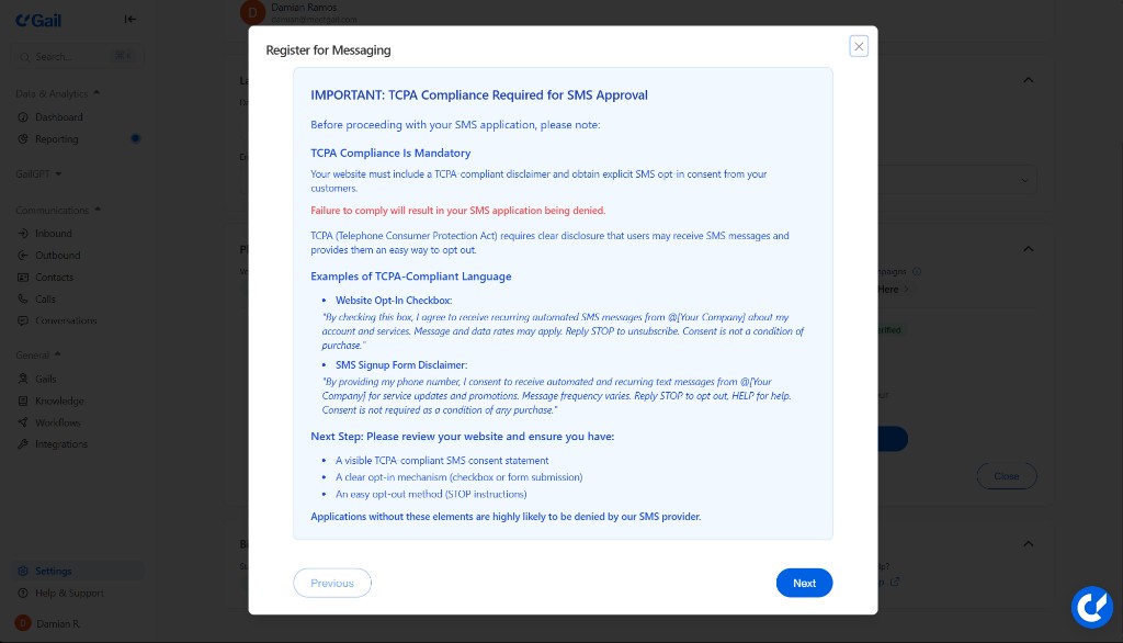 TCPA Disclaimer