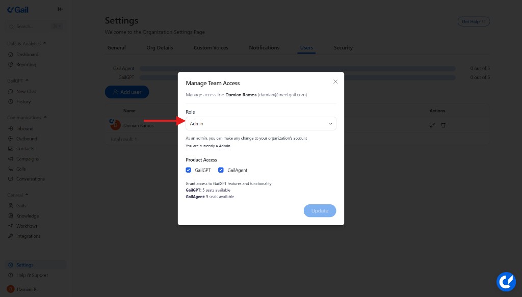 Manage Team Access