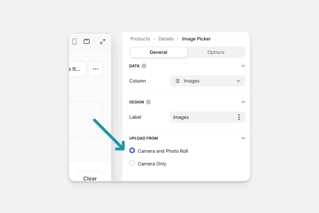 Choose an Image Source.