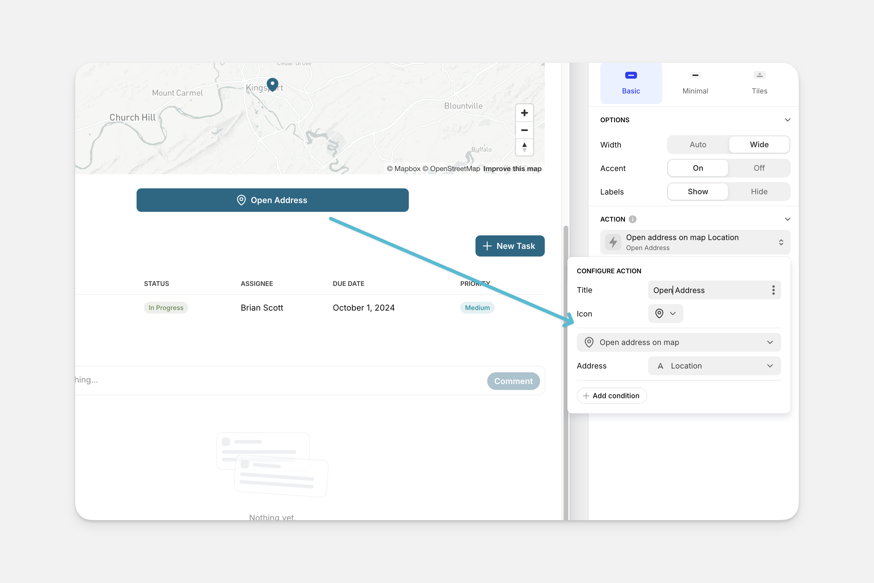 Show Address on Map Hero
