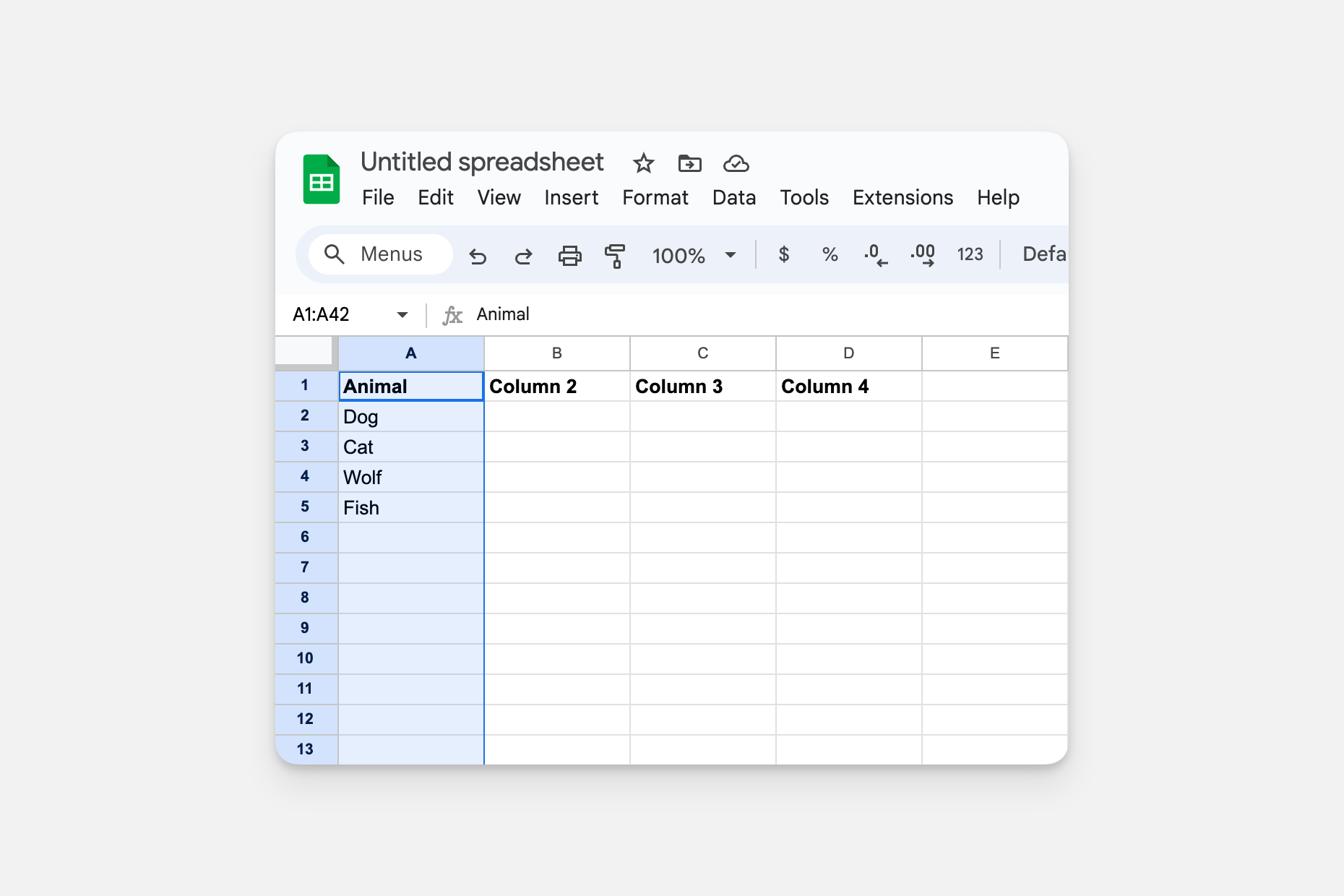 Arrayformula in a Sheet