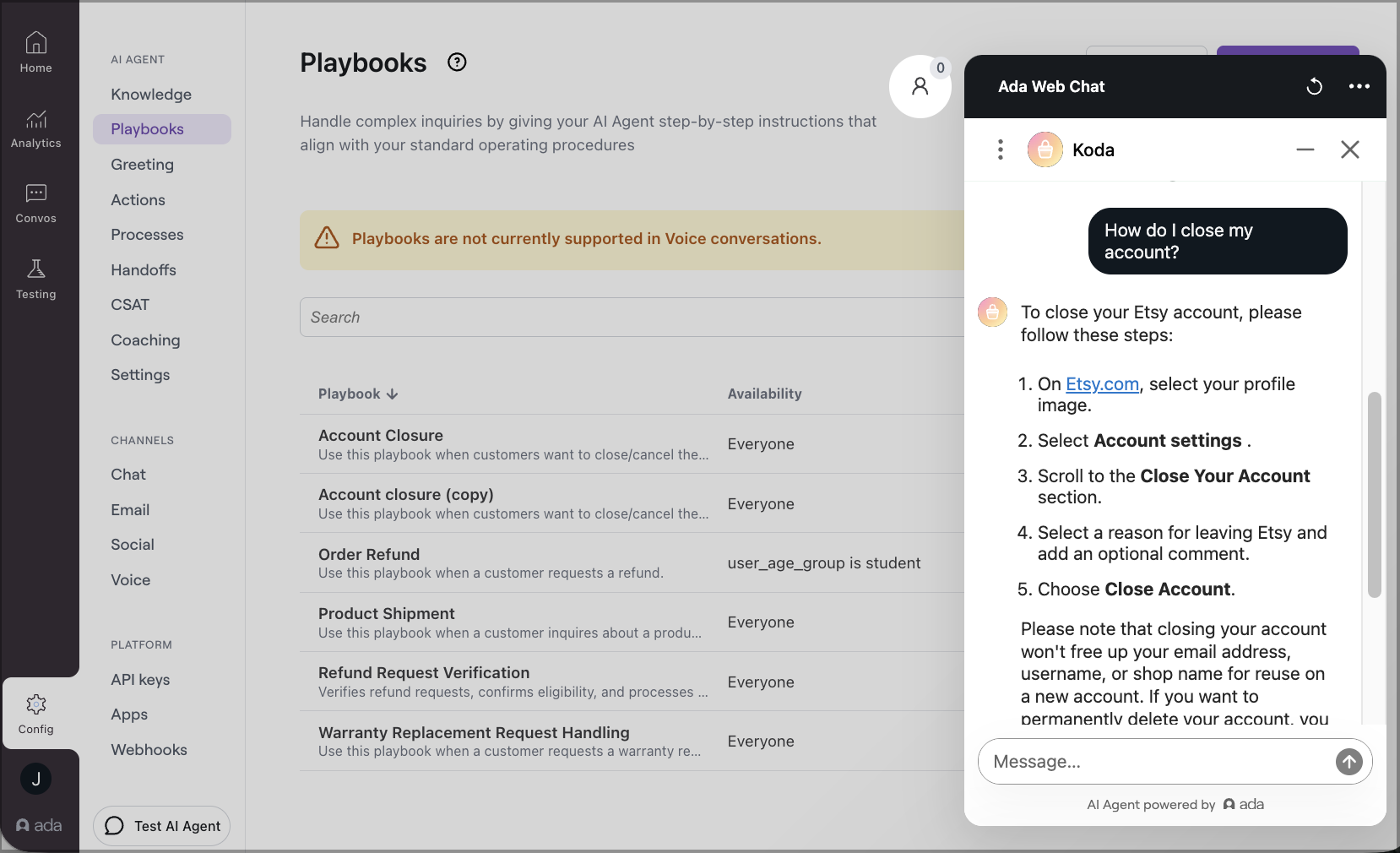 Test a Playbook
